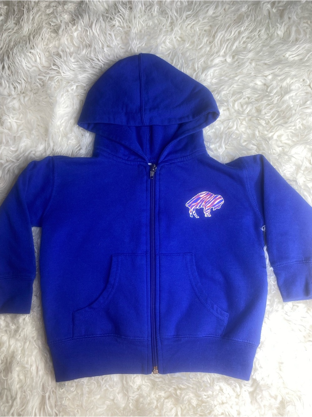 Buffalo Bills Kids Royal Blue Zip Hoodie jacket size 18 months